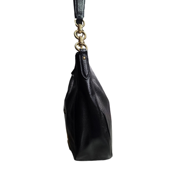 Coach Black Leather Shoulder Bag - Picture 3 of 5